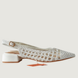 Slingback intrecciata