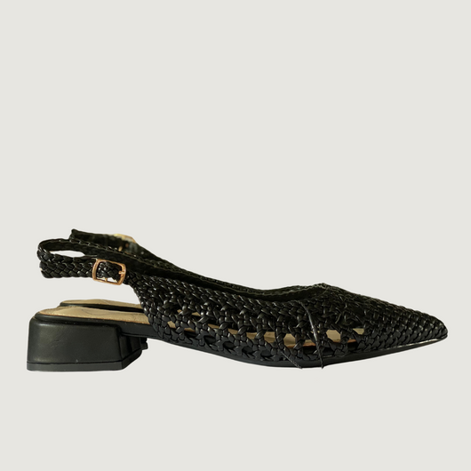 Slingback intrecciata