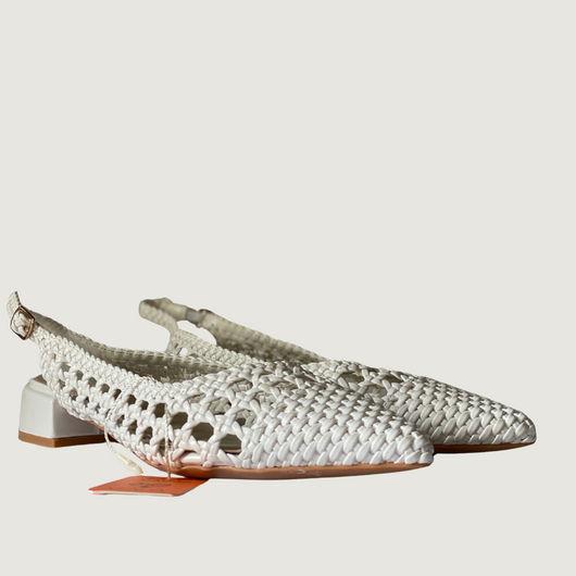 Slingback intrecciata