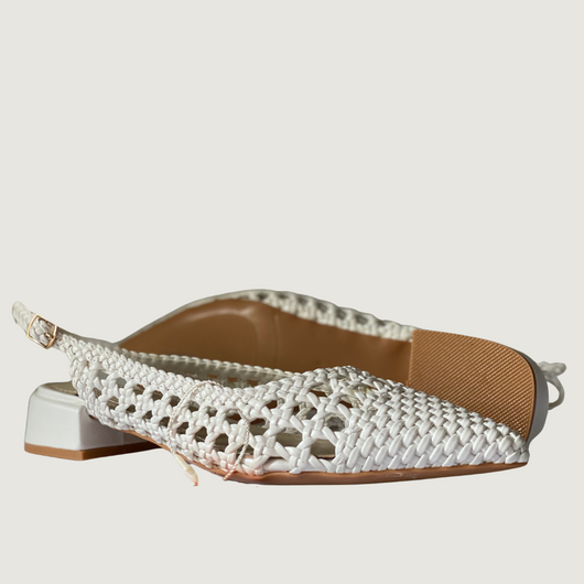 Slingback intrecciata