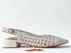 Slingback intrecciata