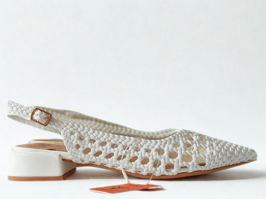 Slingback intrecciata