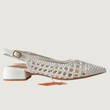 Slingback intrecciata