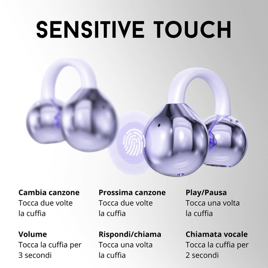 AIRCLIP™️- Auricolari Wireless Bluetooth
